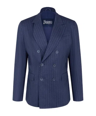Herno Long-sleeve Blazer In Blue