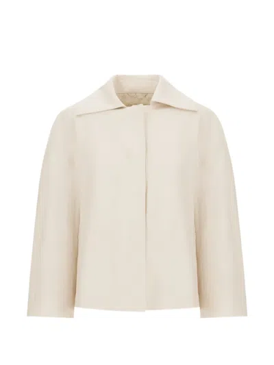 Herno Long-sleeve Cape In Neutrals