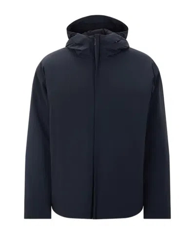 Herno Long-sleeve Casual Jacket In Blue