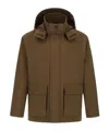 Herno Parka In Compact Light Nylon In Green