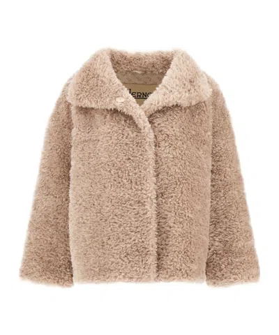 Herno Long-sleeve Casual Jacket In Brown