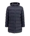 Herno Technical Down Jacket With Acrylic-coated Polyamide In Black