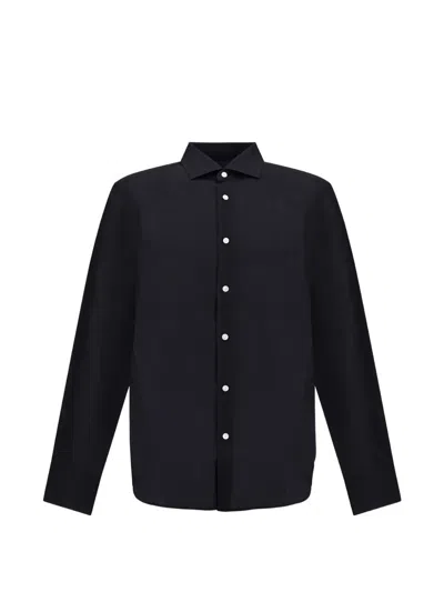 Herno Long-sleeve Shirt In Black