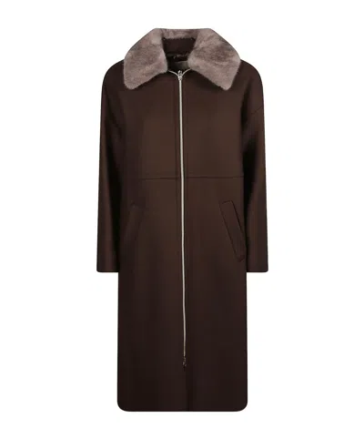 HERNO LONG-SLEEVE ZIP-UP COAT