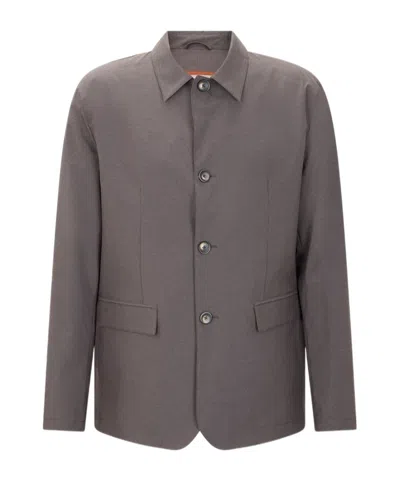 Herno Long-sleeved Casual Jacket In Gray
