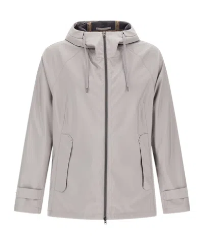 Herno Long-sleeved Casual Jacket In Gray