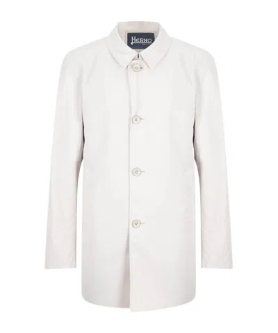 Herno Long-sleeved Casual Jacket In White