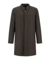 Herno Long-sleeved Coat In Black