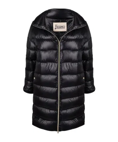 Herno Long-sleeved Down Jacket In Multi