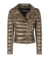 Herno Long-sleeved Down Jacket In Brown