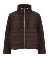 Herno Resort Quilted Drawstring-collar Jacket In Brown