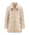 Herno Long-sleeved Down Jacket In Neutral