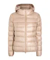 Herno Long-sleeved Down Jacket In Transparent