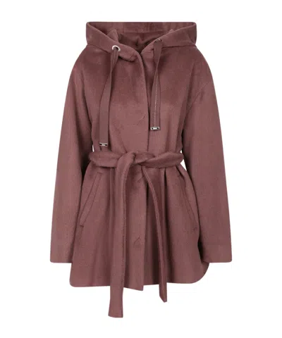 Herno Long-sleeved Hooded Coat In Pattern