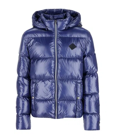 Herno Long-sleeved Padded Jacket In Blue