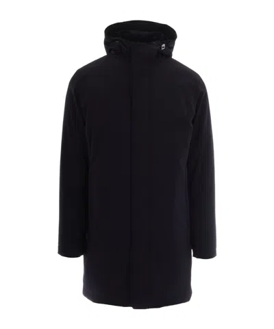 Herno Long-sleeved Parka In Black