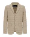 Herno Men Tailored Jacket In Nylon Microfibre In Neutral