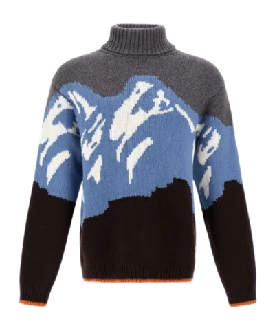 Herno Long-sleeved Sweater In Multi