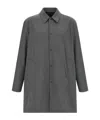 Herno Reversible Flight Line Jacket Long Cut In Gray
