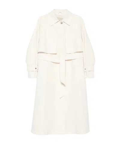 Herno Long-sleeved Trench Coat In Neutral