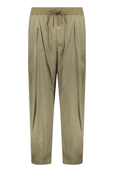 Herno Loose Lightweight Pants With Elastic Waistband In Brown