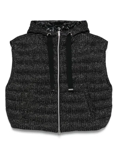 Herno Tailored Black Coat With High Collar