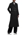Herno Luxury Wool Long Double Breasted Coat In Black