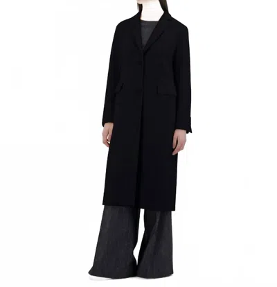 Herno Luxury Wool Trench Coat In Black