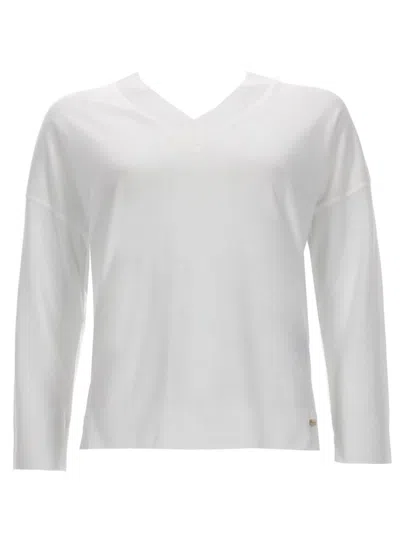 Herno Maglia In Glam Knit Effect In White
