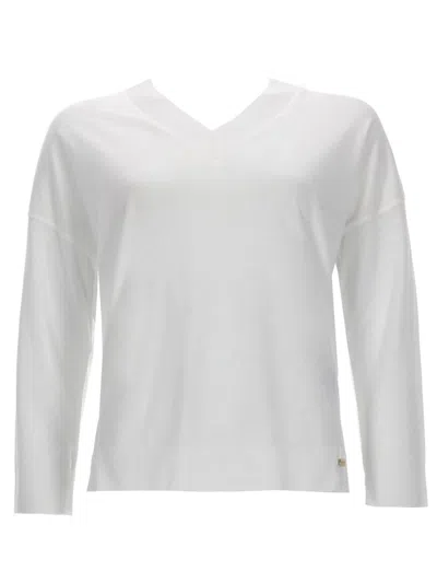 Herno Maglia In Glam Knit Effect In White