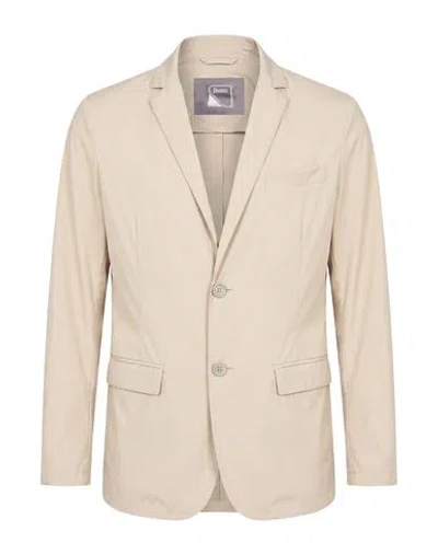 Herno Man Blazer Beige Size 38 Polyamide, Elastane In White