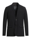 Herno Plain Single-breasted Blazer In Black