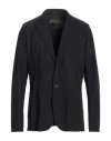 Herno Man Blazer Black Size 46 Polyamide, Elastane In Black