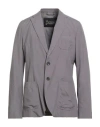 Herno Man Blazer Grey Size 40 Viscose, Polyester In Gray