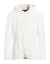 Herno Man Blazer Ivory Size 40 Polyamide, Elastane In White