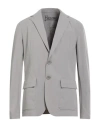 Herno Man Blazer Light Grey Size 44 Polyamide, Elastane In Gray