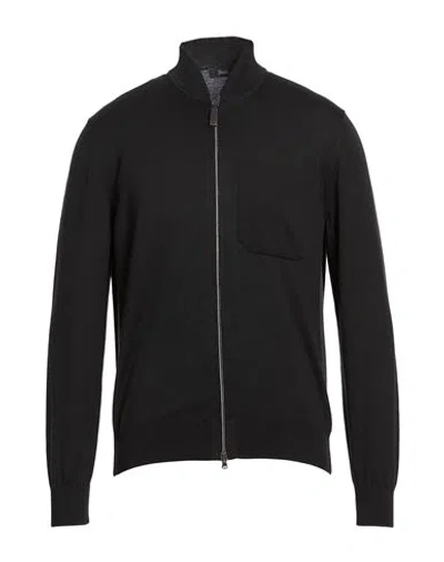Herno Man Cardigan Black Size 38 Cotton