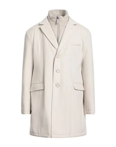 Herno Man Coat Beige Size 46 Virgin Wool In Neutral