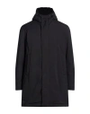 Herno Man Coat Black Size 38 Polyester In Black