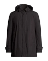 Herno Man Coat Black Size 40 Polyester, Polyurea, Polyamide, Elastane