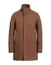 Herno Man Coat Brown Size 40 Wool, Polyamide