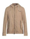 Herno Man Coat Camel Size 40 Cotton In Beige