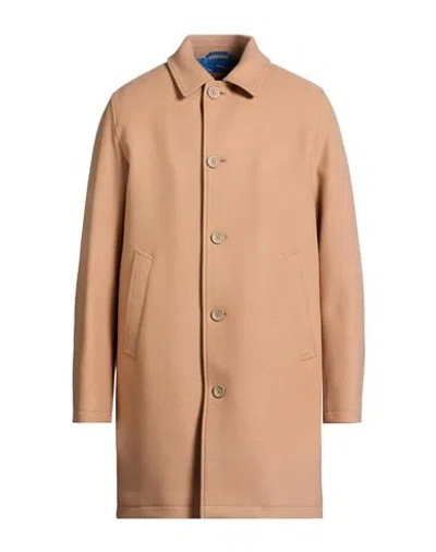 Herno Man Coat Camel Size 40 Wool, Polyamide In Brown