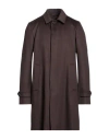 Herno Man Coat Chocolate Brown Size 44 Virgin Wool, Cashmere In Brown