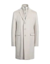 Herno Man Coat Cream Size 44 Cashmere, Polyamide In White