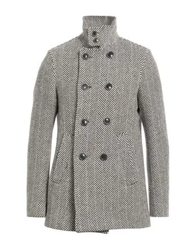 Herno Man Coat Dark Brown Size 42 Virgin Wool, Polyamide, Polyester, Cotton