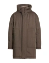 Herno Man Coat Dark Brown Size 42 Virgin Wool, Polyurethane In Brown