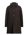 Herno Man Coat Dark Brown Size 46 Virgin Wool, Polyamide