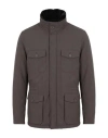 Herno Man Coat Grey Size 40 Polyester In Grey