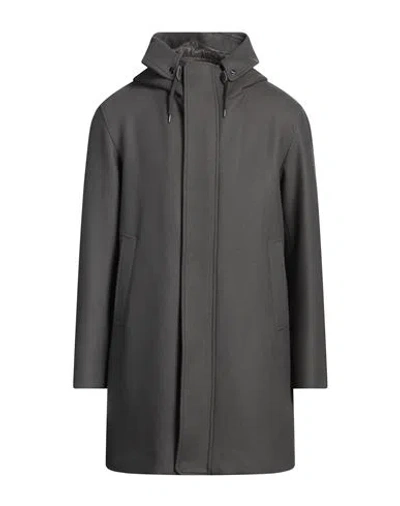 Herno Man Coat Grey Size 42 Recycled Wool, Polyamide